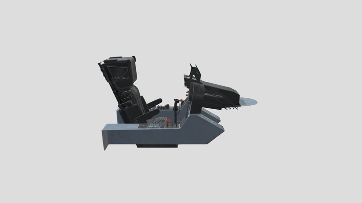 Chengdu_J10_A_Vigorous_Dragon_Cockpit_blender_ba 3D Model