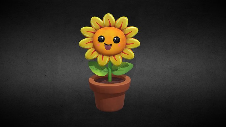 Cute Sunflower Character