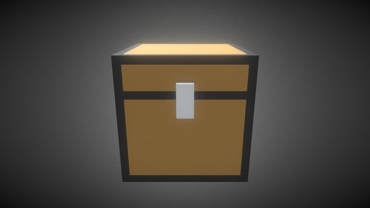 Low Poly - Minecraft Chest 3D Model