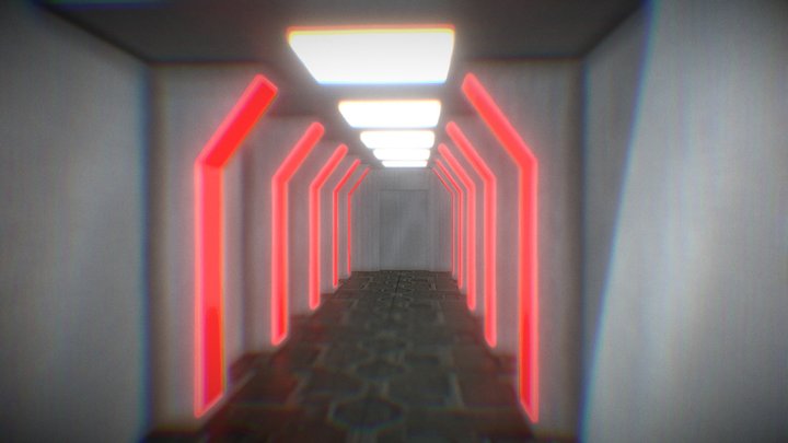 Sci-Fi Corridor - Showcase 3D Model