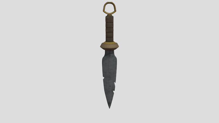 Stylised Consept Knife 3D Model