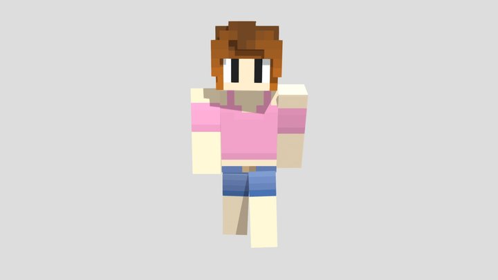 Minecraft Girls - A 3D model collection by Lizard-Snake (@iamthayn ...