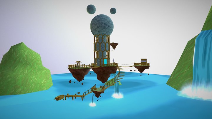 Wizards Island 3D Model