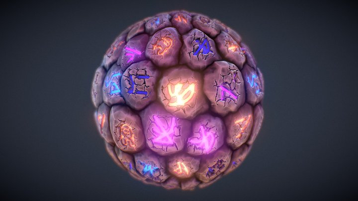 Ancient Runestones 3D Model