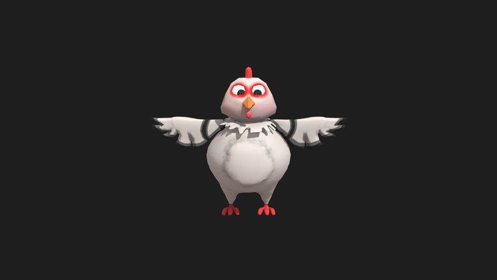 Chicken_Mom And chicken 3D Model
