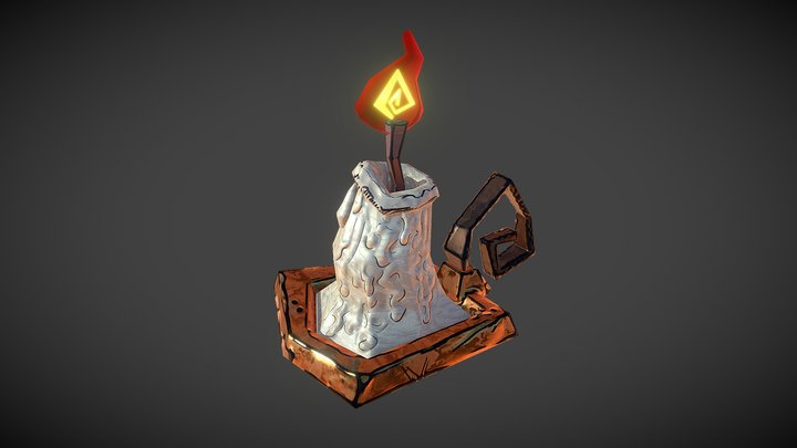 Candle (gameready) 3D Model