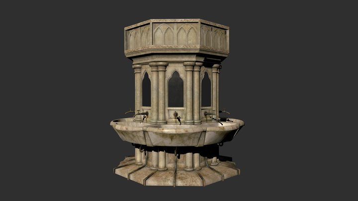 360* WashBasin from HarryPotter 3D Model