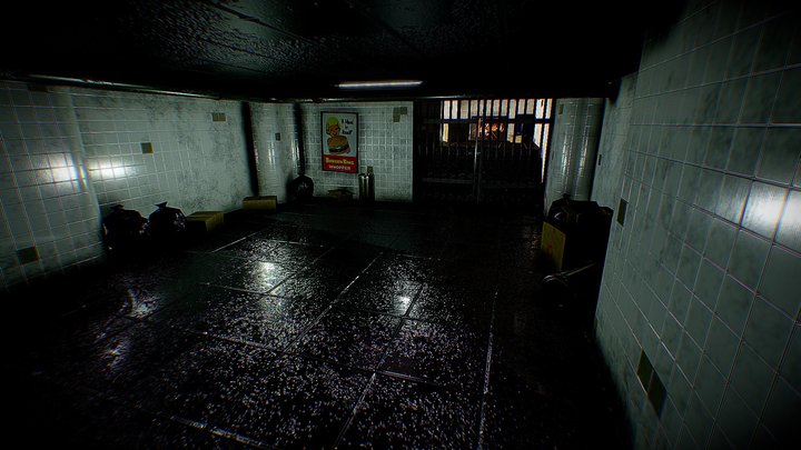 Underground hall 3D Model