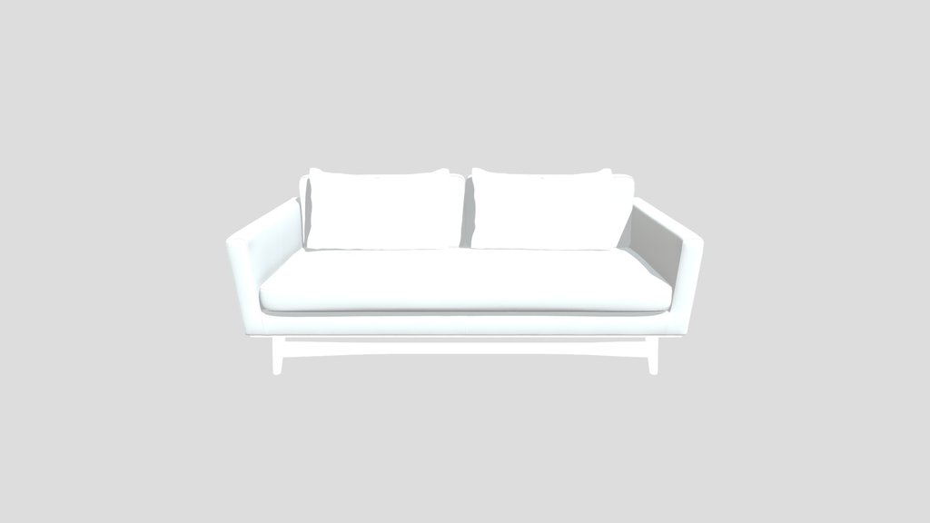 Modern Sofa With Wooden Base