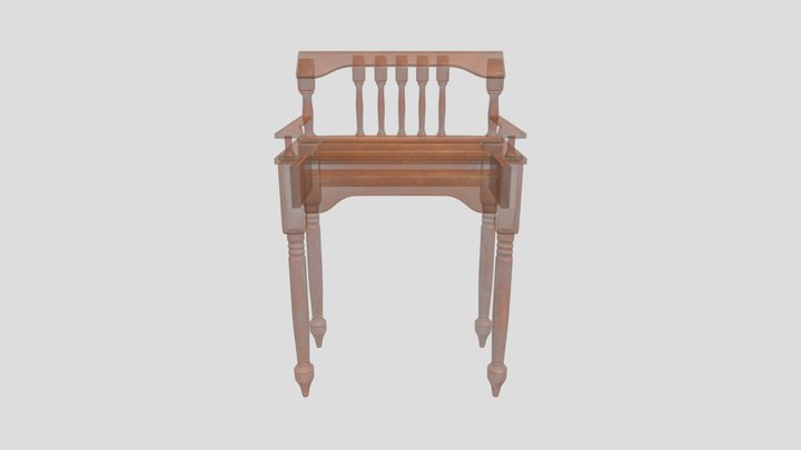 Unusual Rustic Galleried Side Table