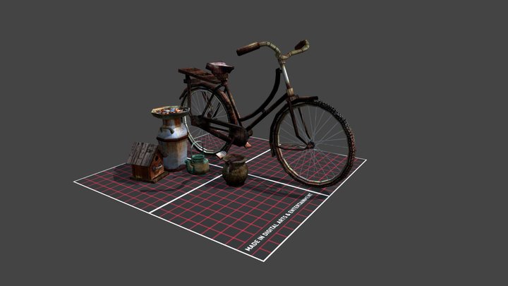 Grandma's House - Texture 2 More detailed props 3D Model