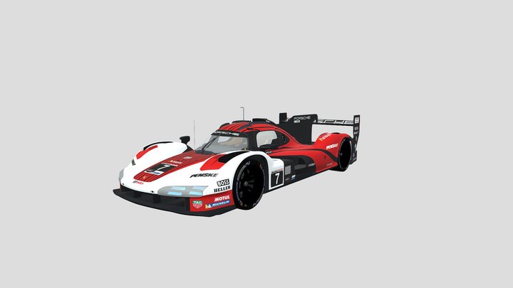 Porsche 963 LMDh Hypercar 3D Model
