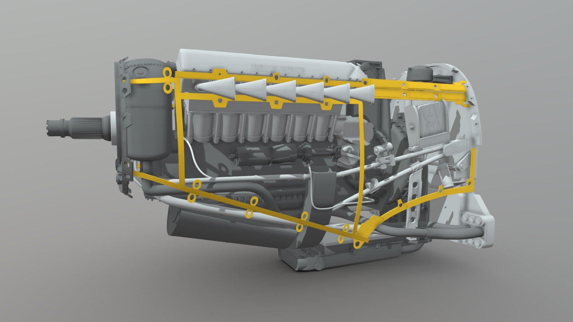 XYZ Rolls Royce Merlin Draft - 3D model by Xtave (@anokhingosha44 ...
