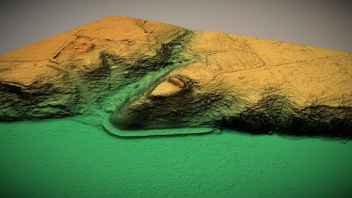 Vieškūnų piliakalnis (Lithuania) – Gratis 3D-model STL