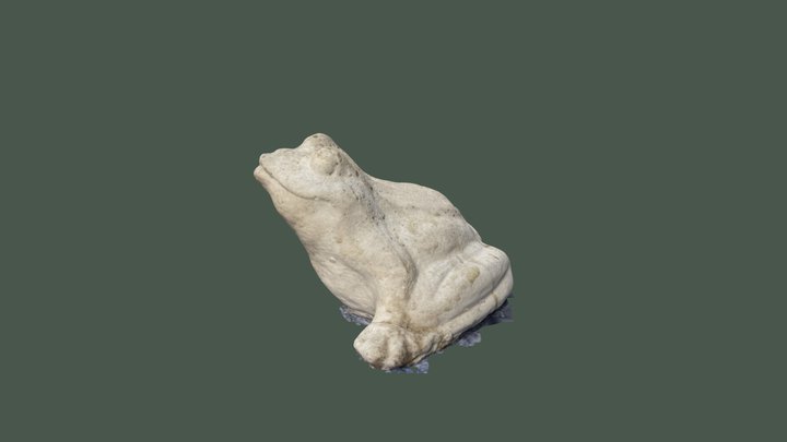 Frog Statue 3D Model