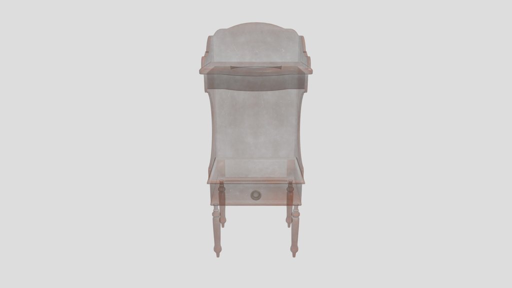Late 1800s Wooden Washstand