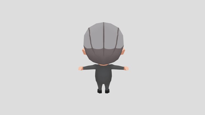 Manager posed 3D Model