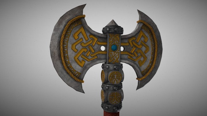 Dwarven Axe 3D Model
