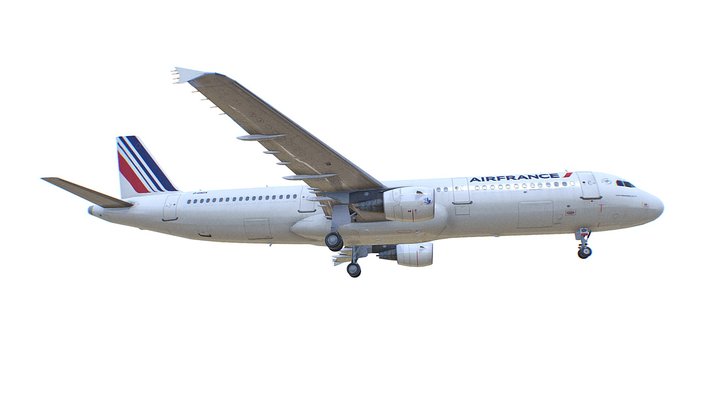 Airbus A-321 Airfrance 3D Model