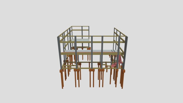 Pórtico 3D Igreja Cristã Jaiara 3D Model