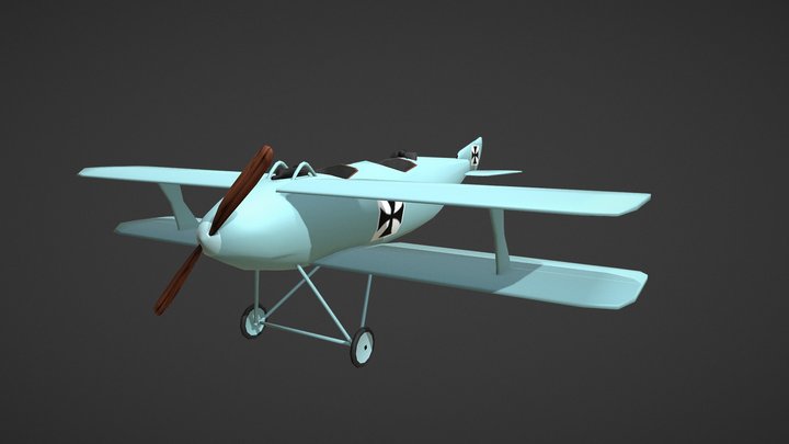 LFG Roland C.II Aircraft - WWI 3D Model