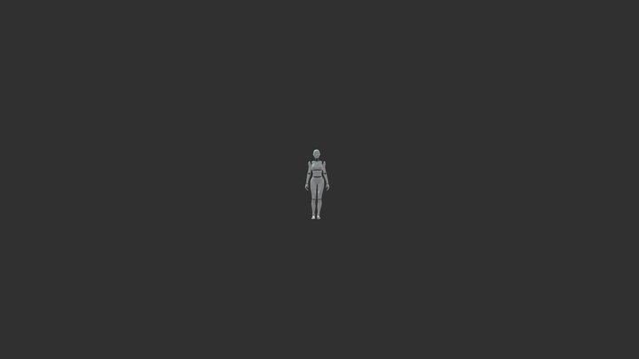A_womans_gait_catches_a_taxi_v2 3D Model