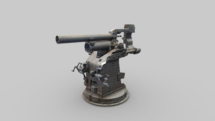 Breech Loading Six Inch Gun – Kostenloses 3D-Modell STL
