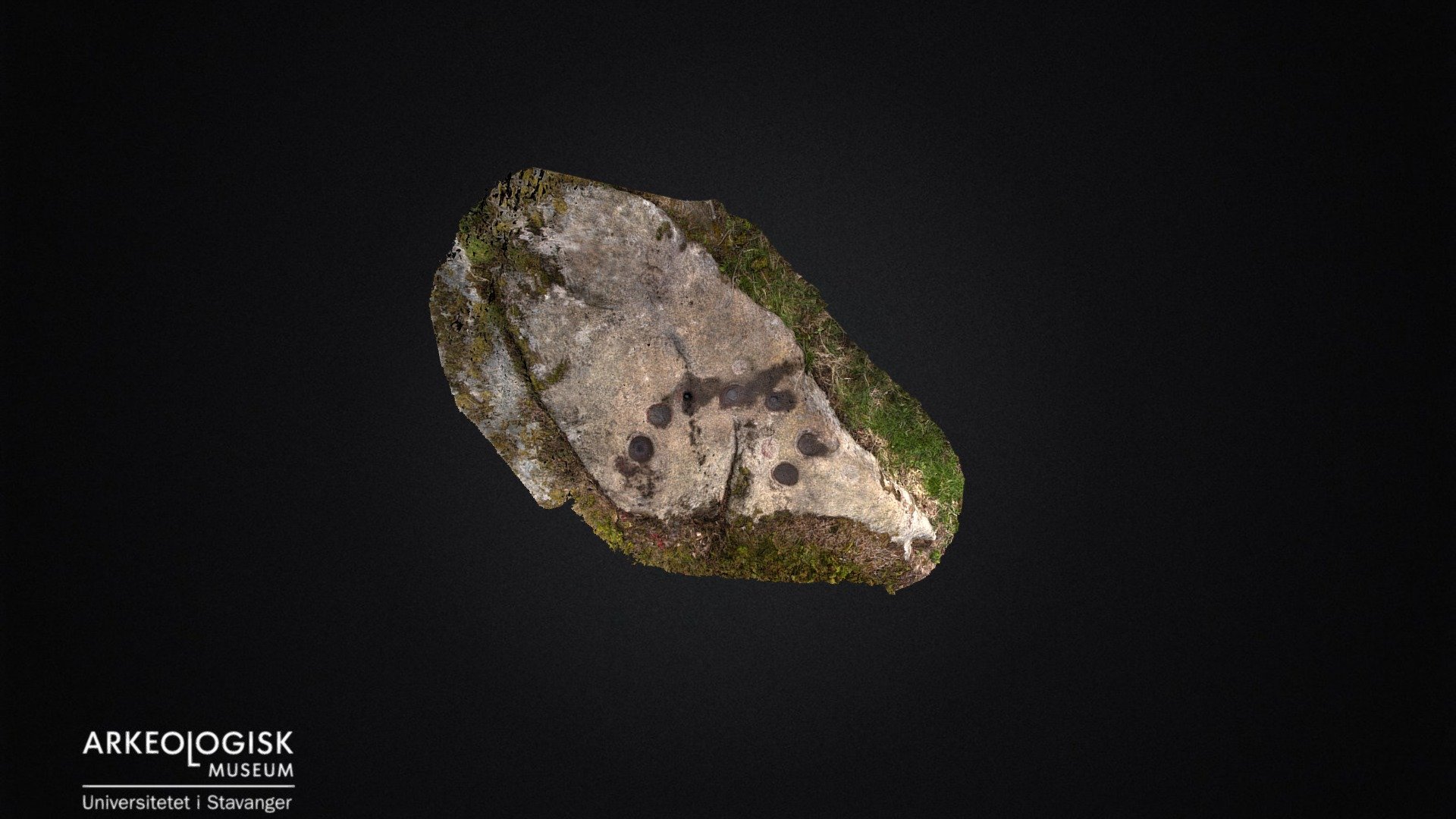 Cupmarks (rock art) found in Bø - Sokndal — Sketchfab embed 3D viewer