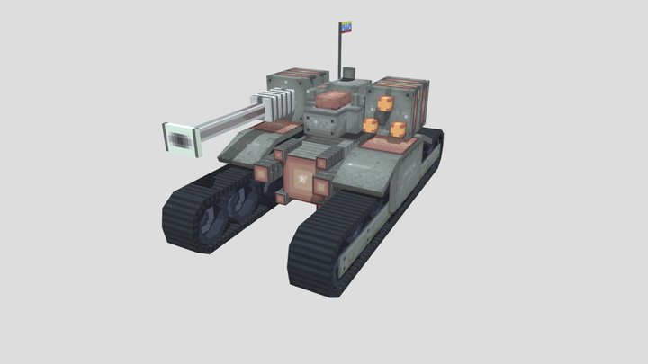 Cannon Tank 3D Model