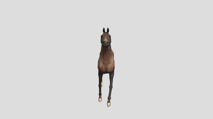 Arabian Horse Trotting – Gratis 3D-model STL