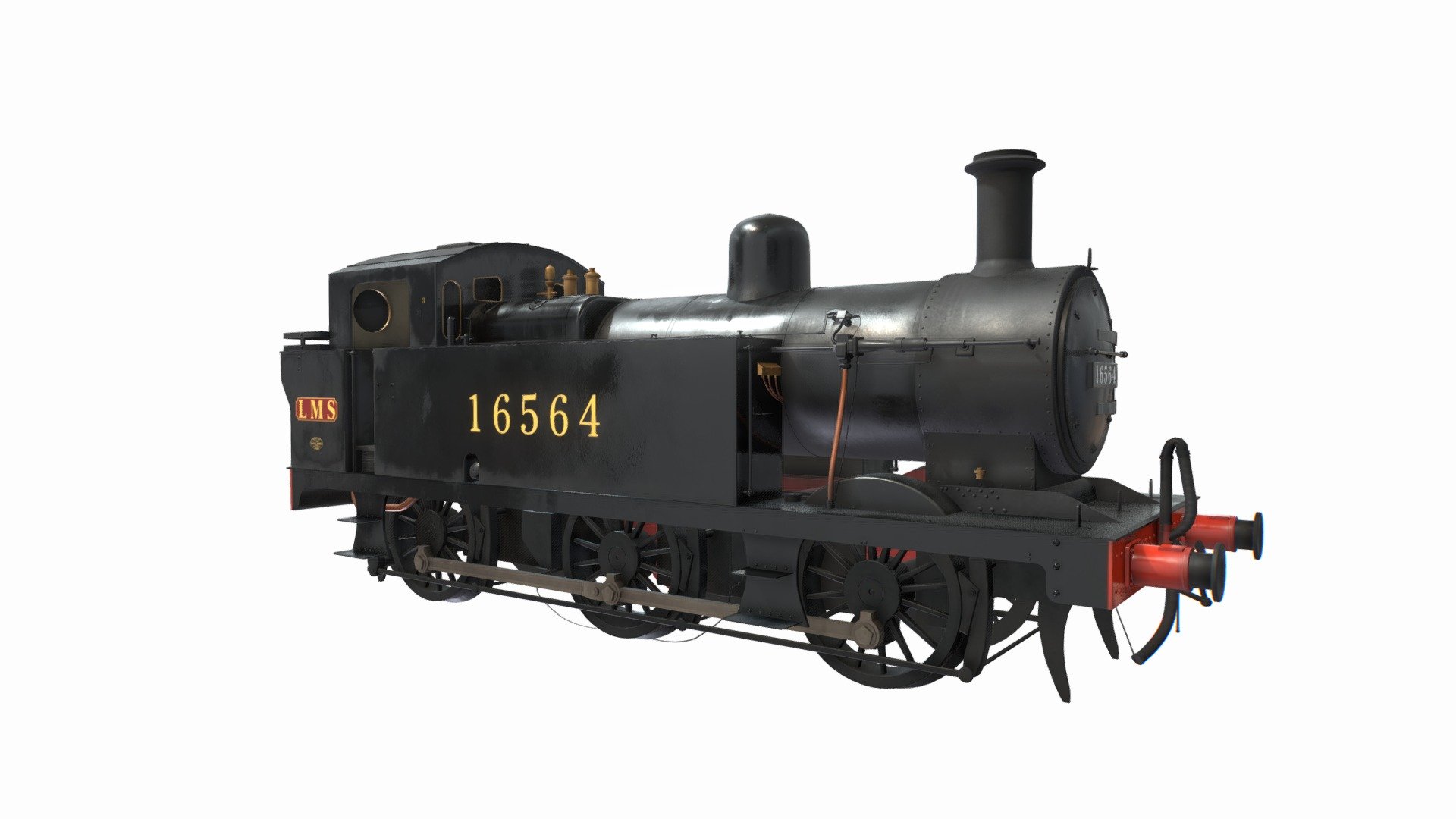 LMS Fowler 3F 'Jinty' Locomotive - 3D model by Conor Norwood