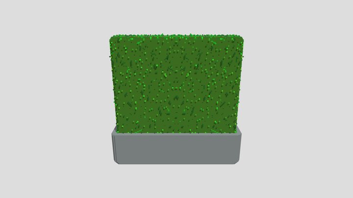 bush in voxels 3D Model