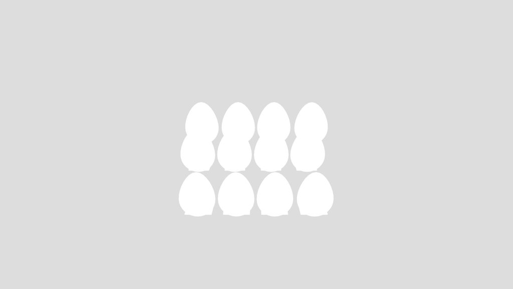 Easter Egg Yard Ornament Set