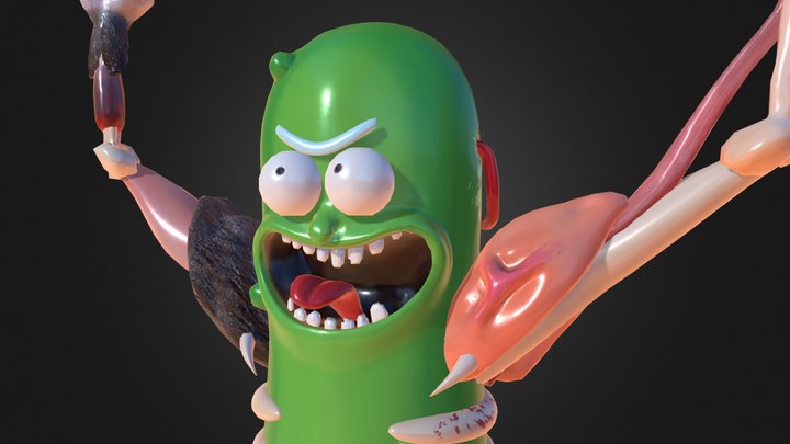 Pickle Rick 3D Model