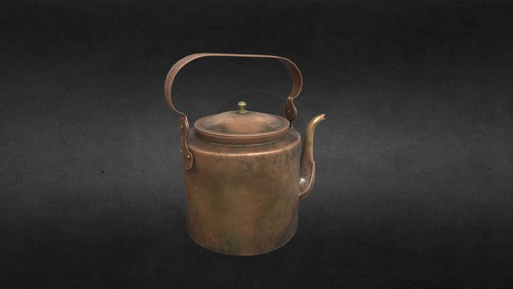 copper teapot 3D Model