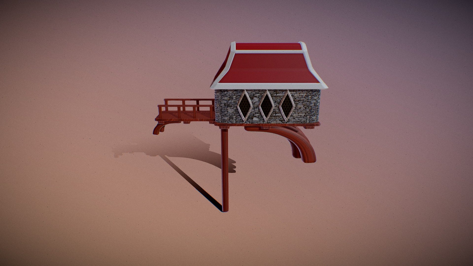 Tower Side Building - Download Free 3D model by Sulfuric Arts ...