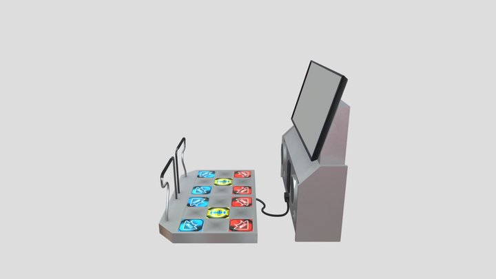 DDR Arcade Machine 3D Model