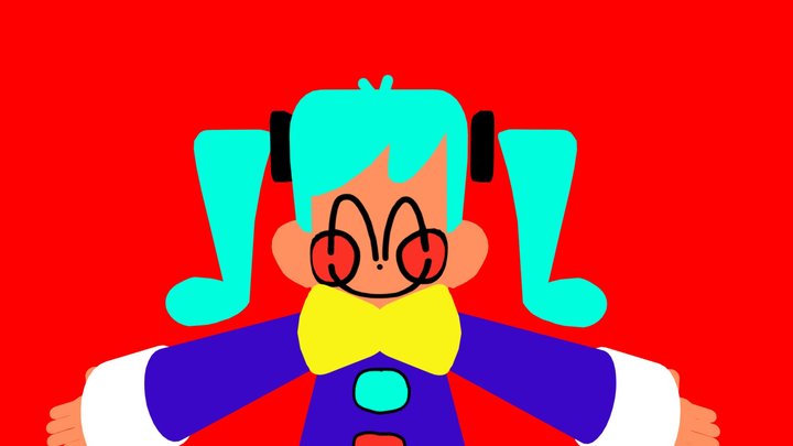 static Miku 3d fan 3D Model