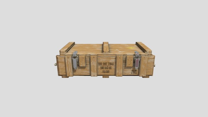 Crate 3D Model