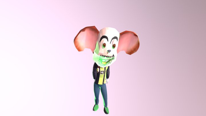 Малой охранник -пять ночей с юнитом 4 школа 3D Model
