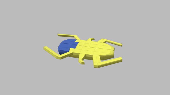 Egyptian Beetle Relic / Amulet 3D Model