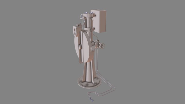 Titanic's telemotor 3D Model