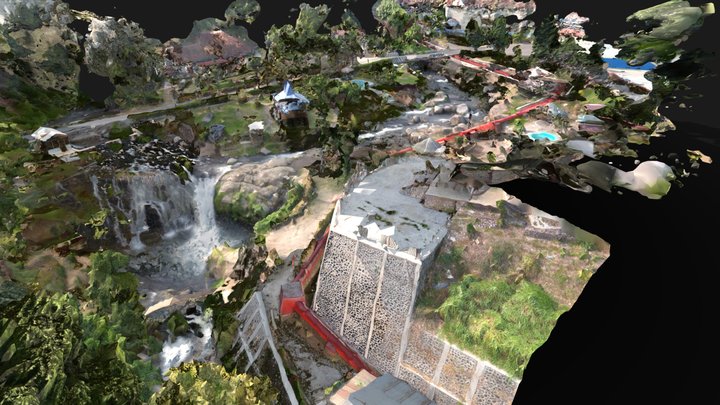 Blawan Lava / Air Terjun Niagara 3D Model