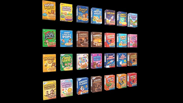 CAJAS CEREALES SUPERMERCADO – Modello 3D gratuito STL