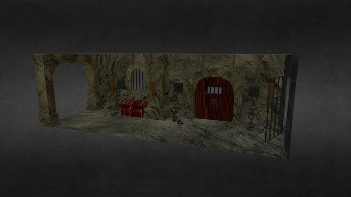 Finished Dungeon Model 3D Model