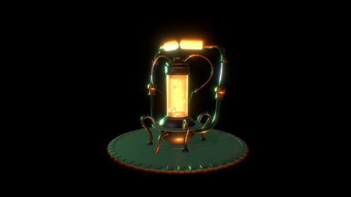 Steampunk Light (Draft) 3D Model