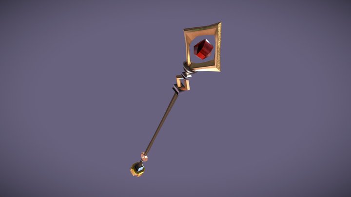 Magical Staff - 3D Model Render 3D Model