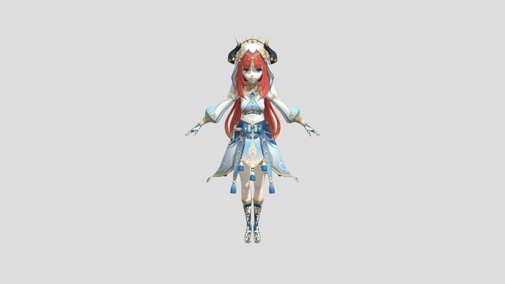 Nilou 1 Genshin Impact – Gratis 3D-model STL