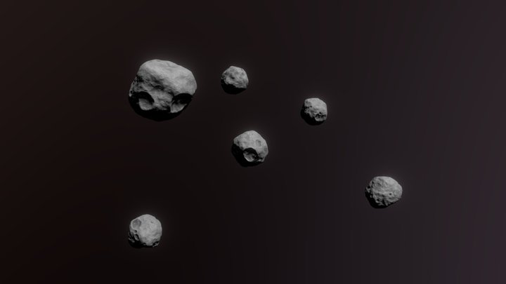 Asteroid Pack 01 3D Model