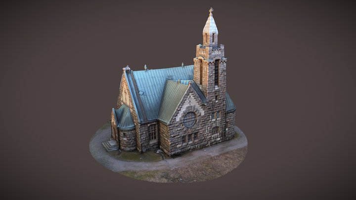 Stone church in Karuna, Finland